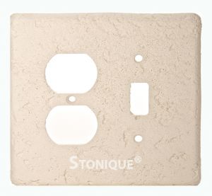 Stonique® Duplex Switch Combo in Biscuit